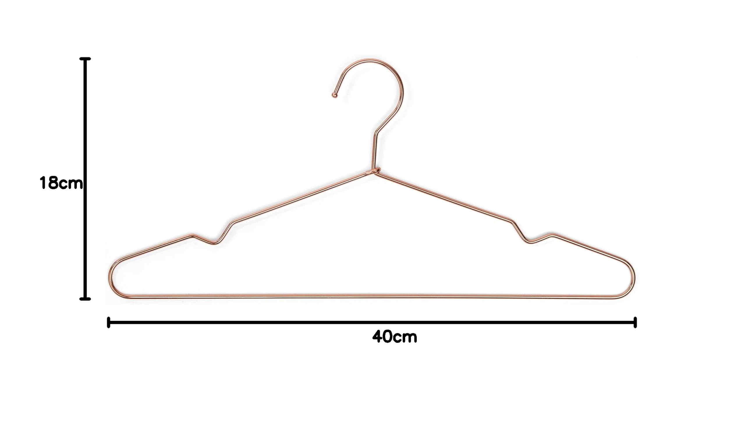 Image secondaire de Lot de 5 cintres en cuivre Rayen - Élégance et robustesse