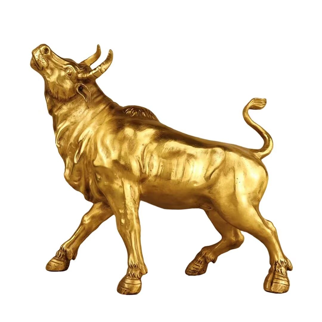 GLETSF Chinese Brass Loong Sculpture Pure Copper Feng Shui Dragon Statue Home OfficeDesktop Bringing Good Luck Decor 4.3 * 1.4 * 5.5IN 1.2LB,34#-9.8 * 2.8 * 5.5IN 2.2LB