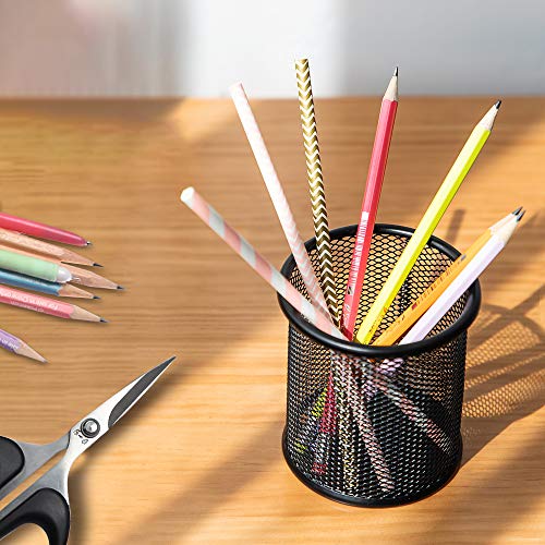 Faxco 8 Pack Colored Metal Pen Holder, Pencil Holders Pen Organizer Pencil Holder For Office(8 Colors) #TOP4