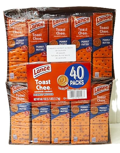 Lance Toast Chee Peanut Butter Crackers, 2 pack of 20 (40 ct.)