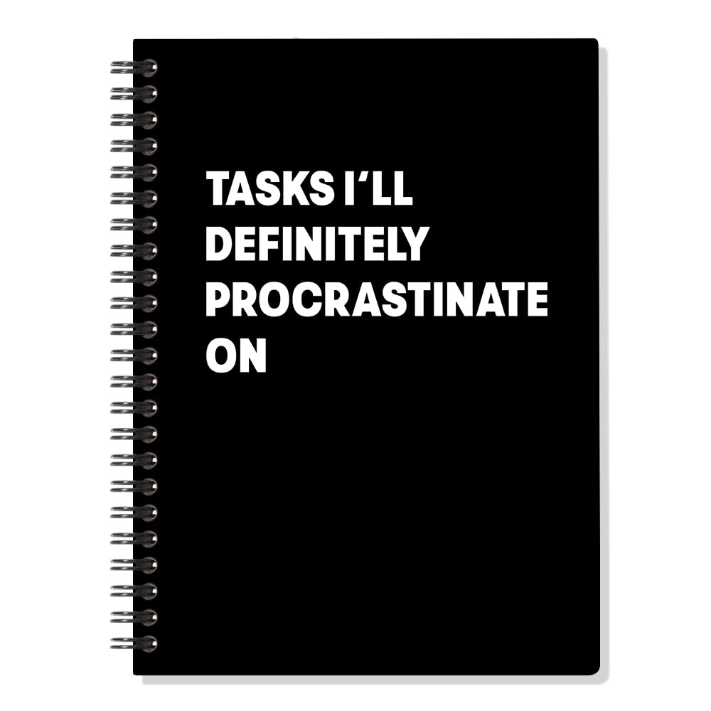 Journal de procrastination ERHACHAIJIA 160 pages pour déculpabiliser au bureau