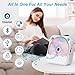 Portable CD Player for Home with Speakers - Lehwey Small CD Player Bluetooth 5.1, Rechargeable CD Music Player with FM Radio, Personal Mini Desktop Kpop CD Players, Remote, Aux, Anti-Skip Protection