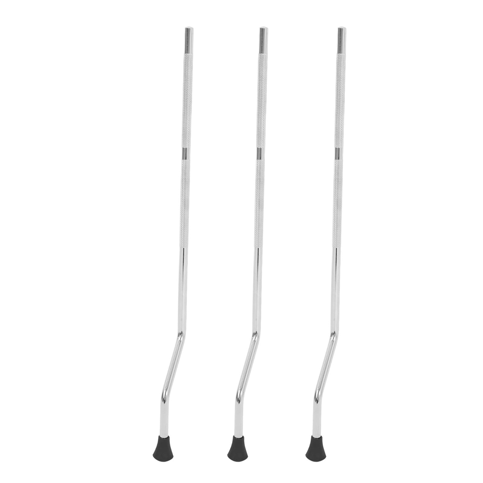 Pieds de Tom Lot de 3 Basse en Métal Argenté Antidérapants
