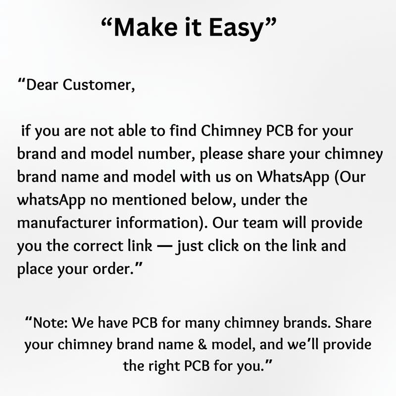 Pikafly® - Chimney PCB for Elica Chimney's Model No. (WDFL 606 HAC MS Nero) - Image 4