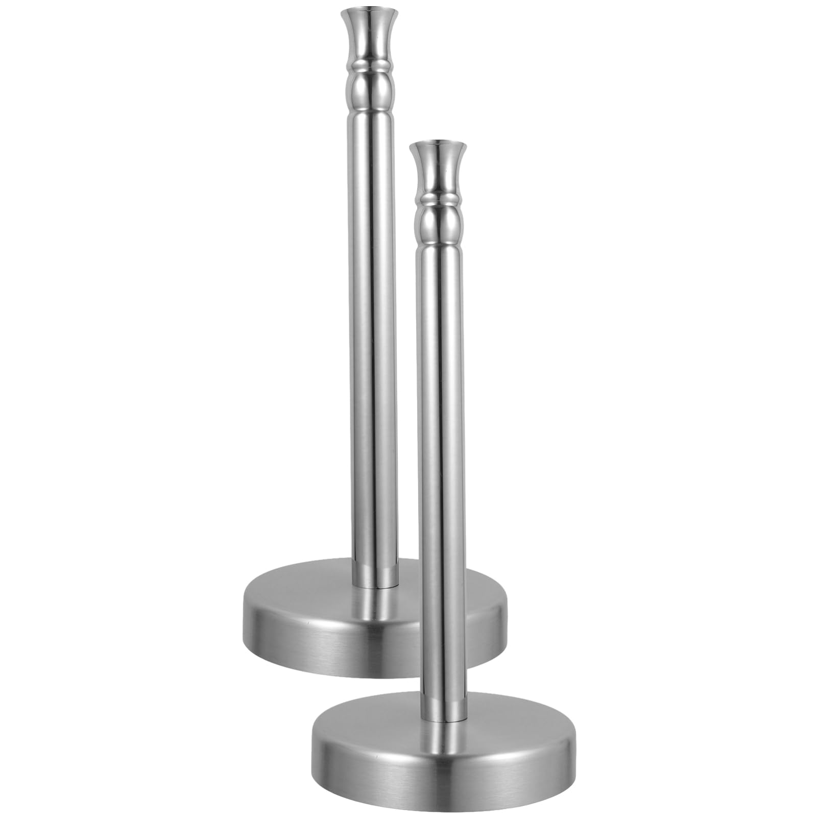 SOLUSTRE 2 Pezzi Porta Pezzi da Cucina in Acciaio Inossidabile, Design Verticale per Asciugatutto e Pellicola, Salvaspazio per Piano Cucina