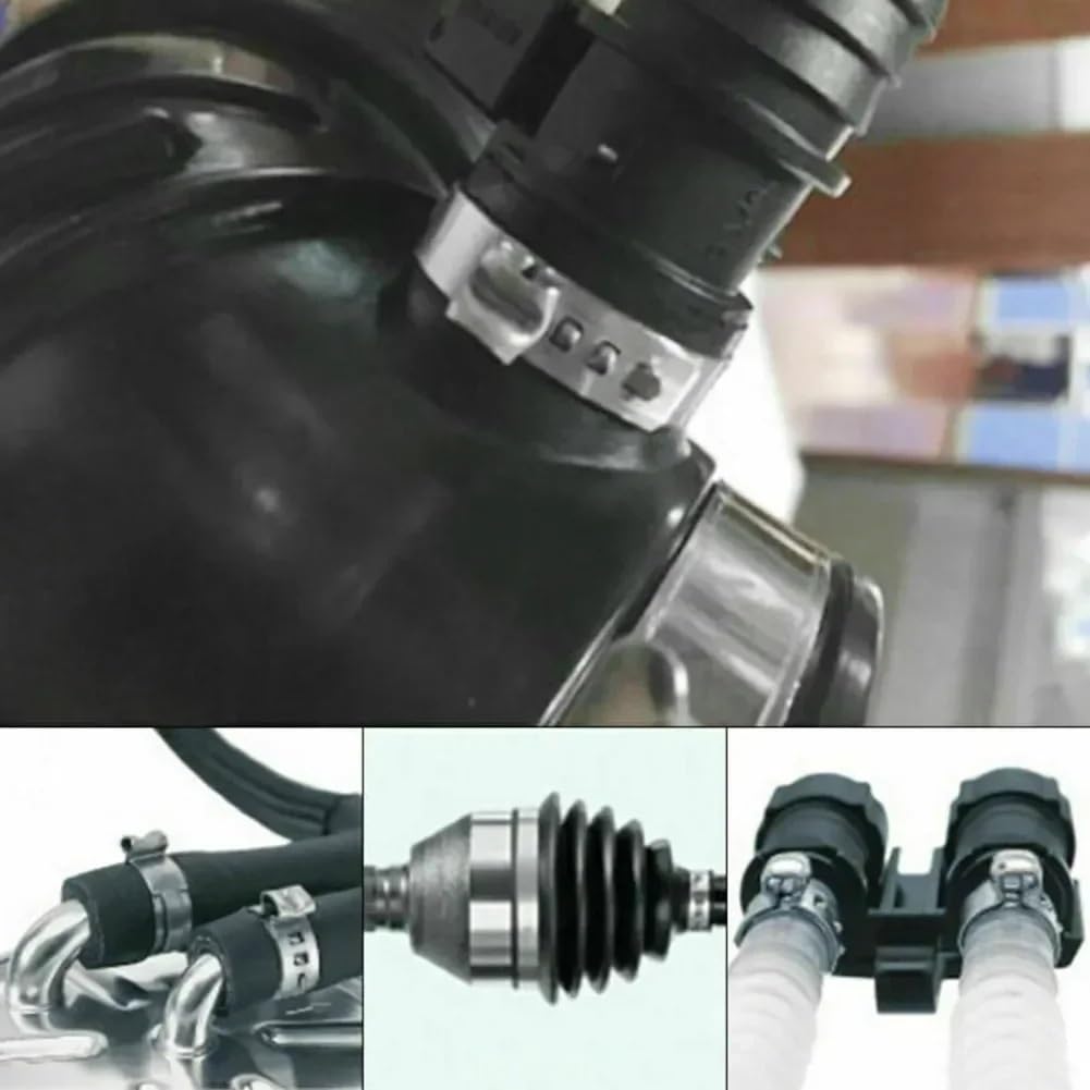 Cuffia giunto omocinetico Kit giunti 24 pezzi Morsetto per giunto omocinetico regolabile in acciaio inossidabile per giunto dell'asse dell'albero di per auto 12 grandi + 12 piccoli