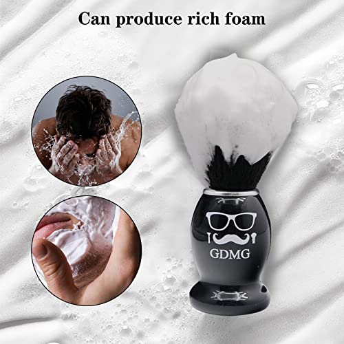 Gdmg Shaving Brush, Black Wooden Beard Brush High End Synthetic Mens Shaving Brush, Wood Handle Hair Salon Shave Brush For Wet Shave Safety Razor #TOP4