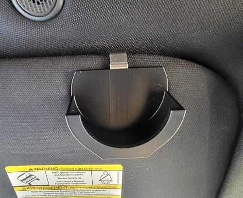 Image of Car and Truck Visor Clip Holder for Copenhagen and Skoal Dip Cans, Black