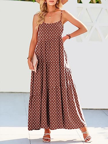 Image of ANRABESS Women Summer Casual Loose Sleeveless Sundress Spaghetti Strap Flowy Boho Linen Beach Vacation Maxi Long Dress