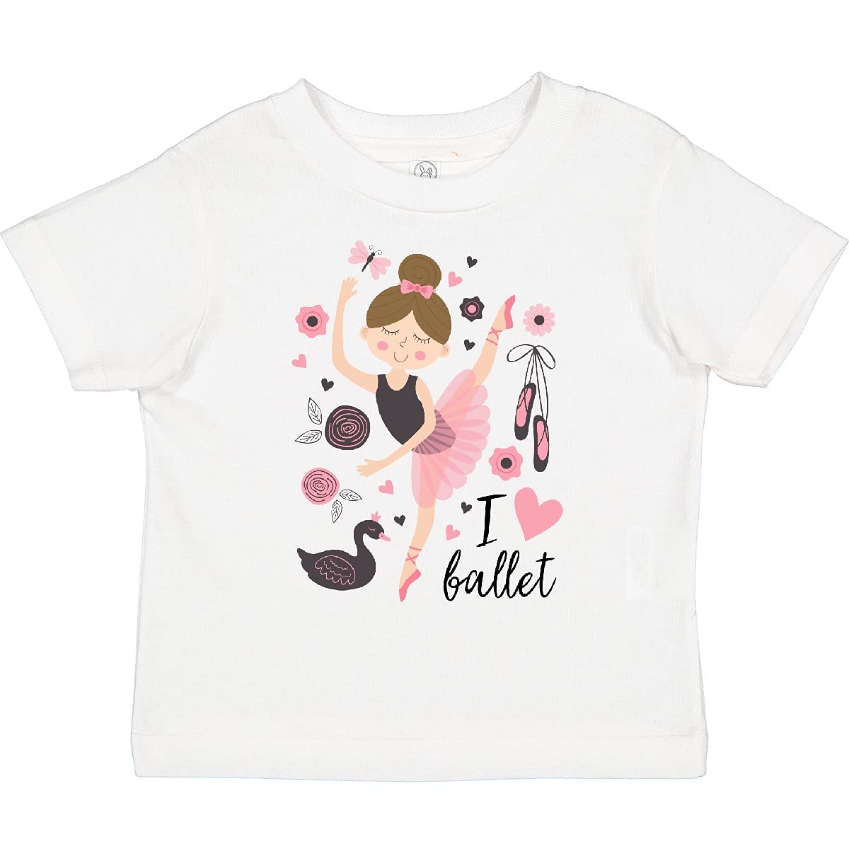 inktastic Ballerina I Love Ballet Dance Toddler T-Shirt