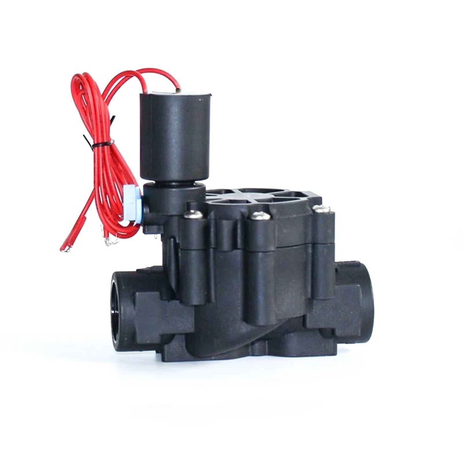 3/8 "1/2" 3/4 "1" Elettrovalvola normalmente chiusa Acqua 220V 12V 24V Valvola in nylon for irrigazione paesaggistica da giardino agricolo(3/8",24VDC)