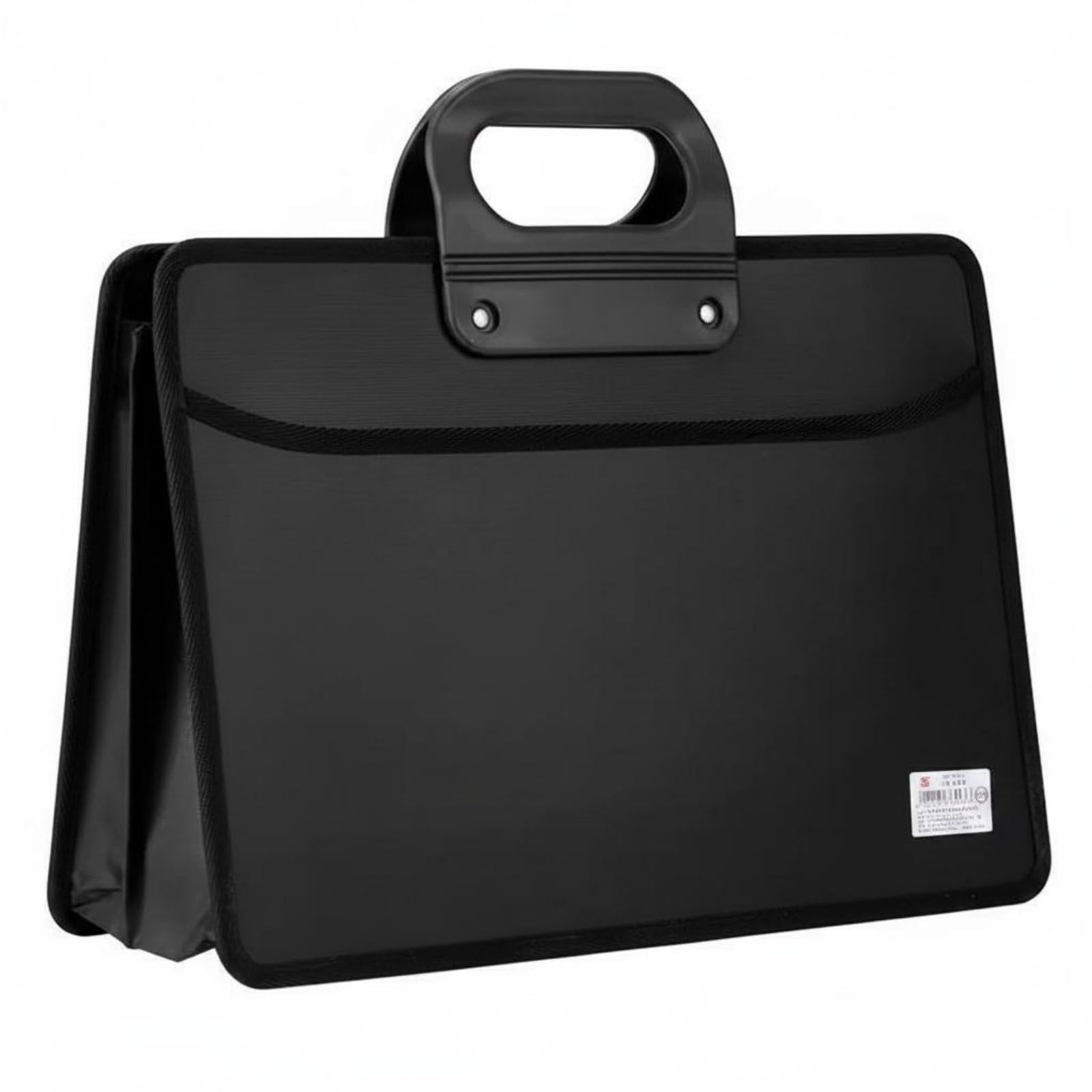 URJIX™ Wholesale Accordion Briefcase Multi-Layer Oxford Cloth Briefcase Large Capacity Oxford Document Bag Double Compartments for Men, Women, Work, Black-picture-37