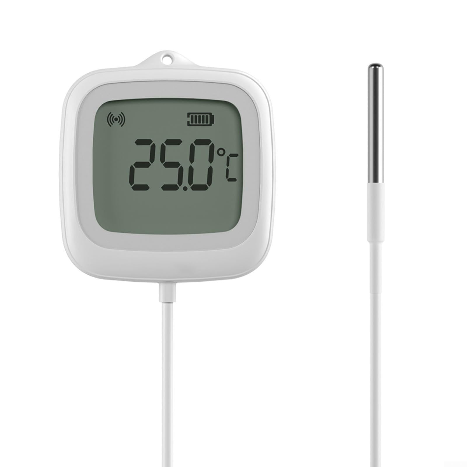 SNZB-02LD - Sensor de temperatura para Zigbee, resistente al agua IP65, con sonda de 1,5 m, pantalla LCD de -40 a 115 °C
