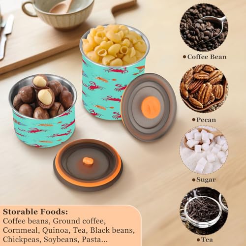 Envase hermético para café de acero inoxidable 17 oz miniatura 5