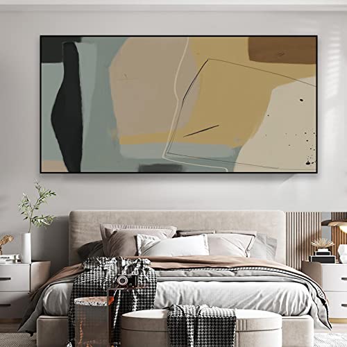 Impressions sur toile salon moderne au format 70x140cm de style abstrait