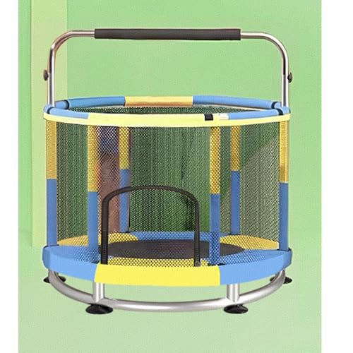 トランポリン 静音設計 高弾力 子供用140cm 高さ3段調節可能