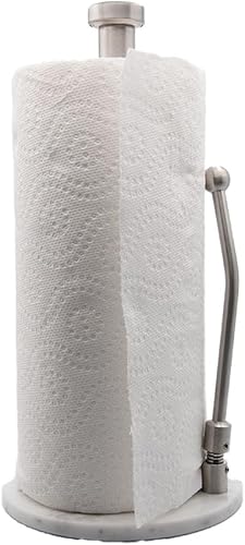 Miniatura 2 de Skyway Goods - Soporte para toallas de papel de acero inoxidable, soporte para toallas de papel con base antideslizante pesada, elegante soporte