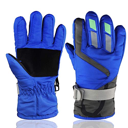 Yr.lover Children Ski Gloves Winter Warm Outdoor Riding Thickening Gloves(2-4Y) #TOP3