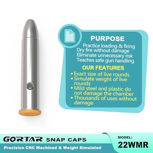 Image of Snap Caps Training Dummy Rounds Practice Safe Loading Firing Close to Real Weight