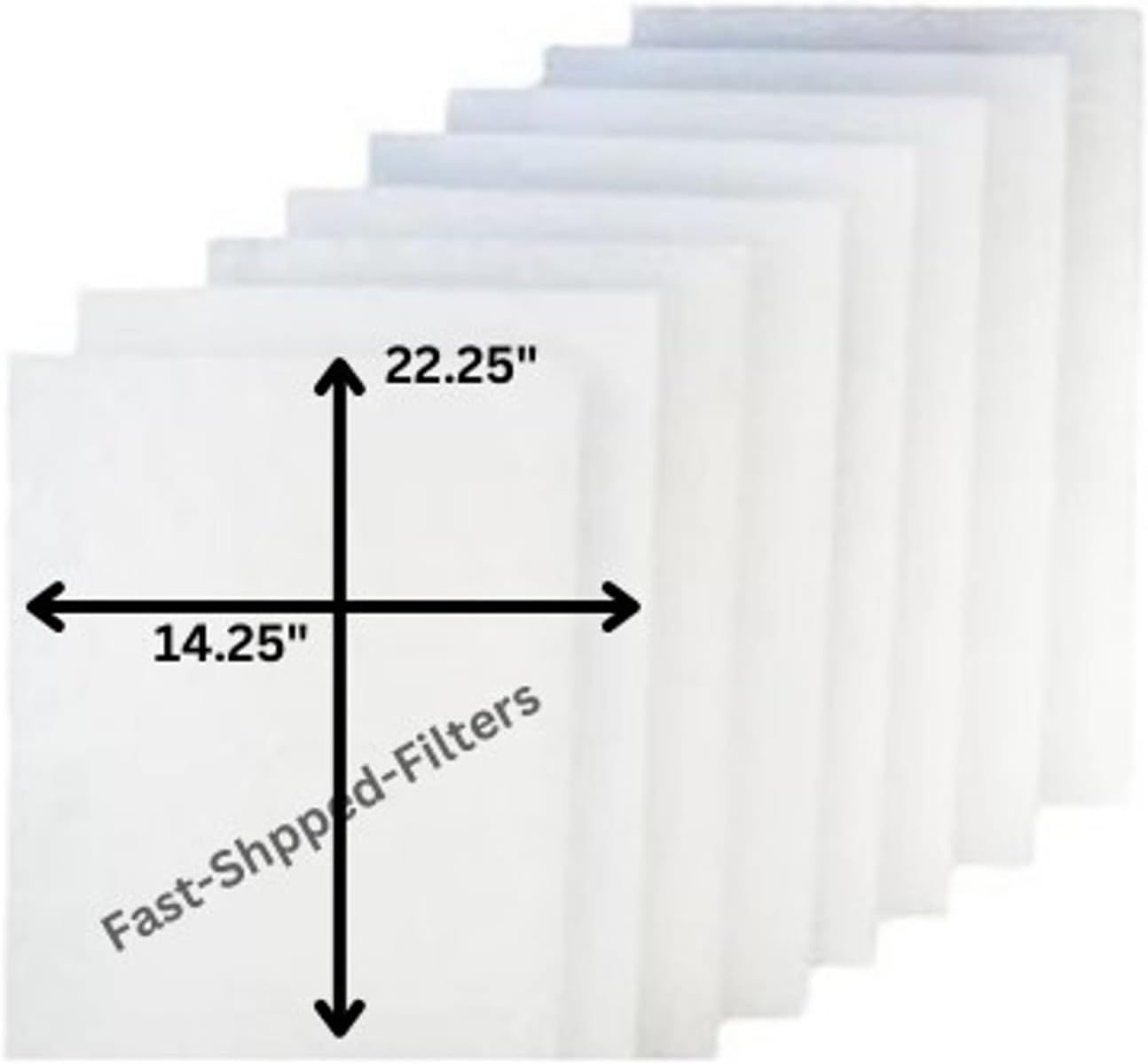 Fast-Shipped-Filters 8 Pack 16x25 Designed to Fit Cimatec AirScreen 1000 Replacement Filters (Actual Filter Size 14 1/4x22 1/4)