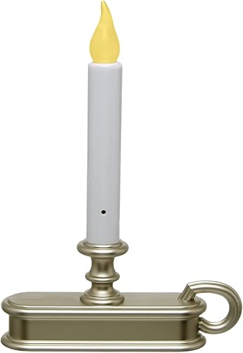 Miniatura 3 de Xodus Innovations FPC1225P-6 - Vela LED sin llama de 9 pulgadas con sensor de luz del anochecer al amanecer, temporizador, peltreplata