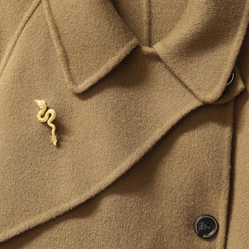 Image of Snake Brooch Metal Vintage Brooch for Women and Men - Lapel Pin, Hat Pin - Birthday and