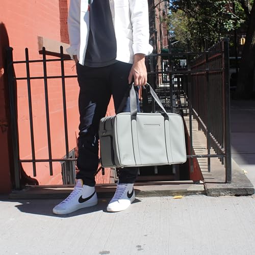 The FTL Pro Mens Travel Bag - 30L Premium Work to Gym Weekender Duffel with Garment Bag, Shoe Space & 18" Laptop Sleeve - Organized Athletic Business Carry On Hybrid, Fits Under Airplane Seat - Grey4