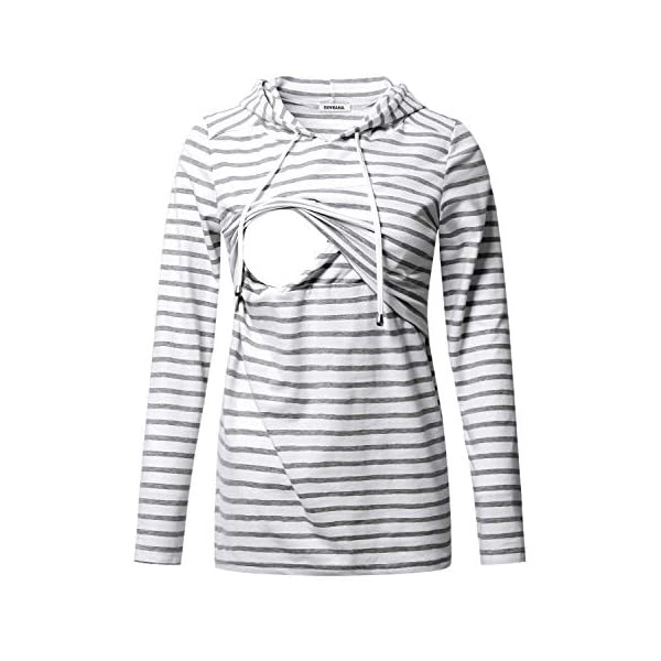 GINKANA-Womens-Nursing-Hoodie-Sweatshirt-Long-Sleeves-Breastfeeding-Maternity-Tops-Casual-Clothes GINKANA Women's Nursing Hoodie Sweatshirt Long Sleeves Breastfeeding Maternity Tops Casual Clothes,M