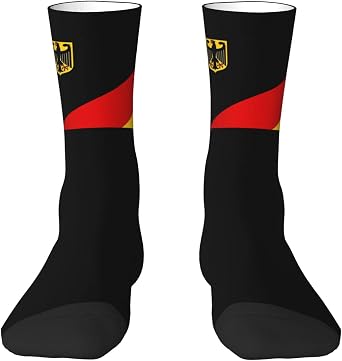 ASYG Germany Crew Socks Germany Flag Socks Dress Socks German Stockings Socks Gifts Novelty Socks