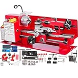 drehbank / drehmaschine pm190-v Professionaler Komplex-Werkzeughalter: Die Mini-Metall-Drehmaschine Schnellwechsel-Werkzeugsäule kann Positionen von Innenschneiden, Planschneiden und Fasenschneiden durch Ändern des Werkzeugsäulenwinkels und Einstellen der Verbundauflage erreichen. Professioneller Querschlitten ist mit Abrasionswiderstand entworfen, bewegt Klingen frei mit Vorschubstange.