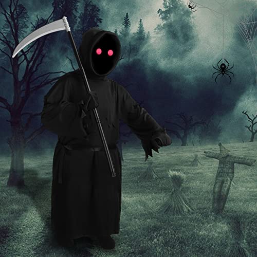 Halloween Horror Death Costumes - Halloween Horror Death Costumes - Halloween Death Boys And Girls Children's Costumes - Halloween Death Costumes Red Eyes Sparkling #TOP6