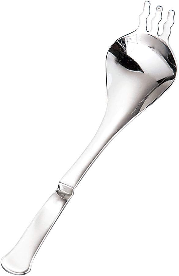 Perge Planning OSH0502 Fork, Blissful Ramen Spoon & Fork, Medium, 18-8 Stainless Steel