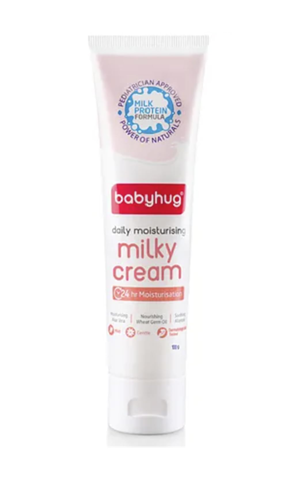 Babyhug Daily Moisturizing Milky Cream for Newborn Babies, Milk Protein Formula, 100 g | Dermatologically Tested, Pediatrician Approved | Silicone, Paraben, Phthalete, Sulphate Free-image-49