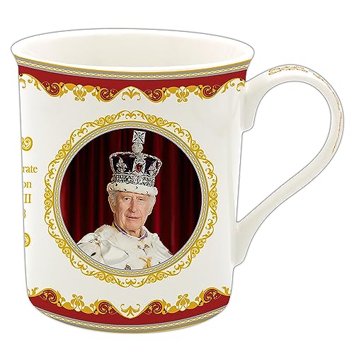 Lesser & Pavey Charles III Coronation Mug | His Majesty King Commemorative Mug Gift | British Designed Coffee Mug | Limited Edition Royal Mug for Tea & Coffee - Royal Heritage