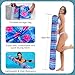 Inflatable Swimming Pool Noodle, 2 Pack Soft Fabric Quick Drying Covered Large Pool Floats Noodles, Premium Buoyancy Swim PoolFloats with Portable Storage Bag for Pool Party Toy (Marine/Animals)