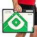 Champion Sports XL Dry Erase Board for Coaching Baseball - Whiteboards for Strategizing, Techniques, Plays - 2-Sided Game Boards with Handle - Front Side Full Feild - Backside 2-Team Lineup