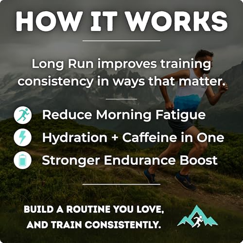 Image of Long Run Coffee - Hydrating Coffee with Electrolytes - All Natural Energy + Hydration + Recovery for Athletes - Stomach Friendly Electrolyte Coffee for Runners (1 lb, Mint Cookie)