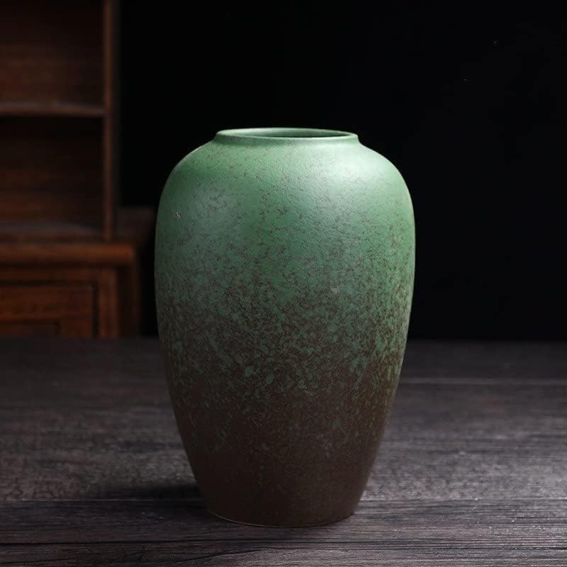 Vase de style chinois en porcelaine pour décoration maison et fleurs sèches