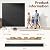 INMOZATA Slat Wood Panels for Wall, Fluted 3D Accent Wall Panels for Interior Wall Decor Living Dining Room Bedroom, 4 Pack + 1pc End-Trim, 94.5 x 5.7in Covers 14.9 SqFt, Square Black