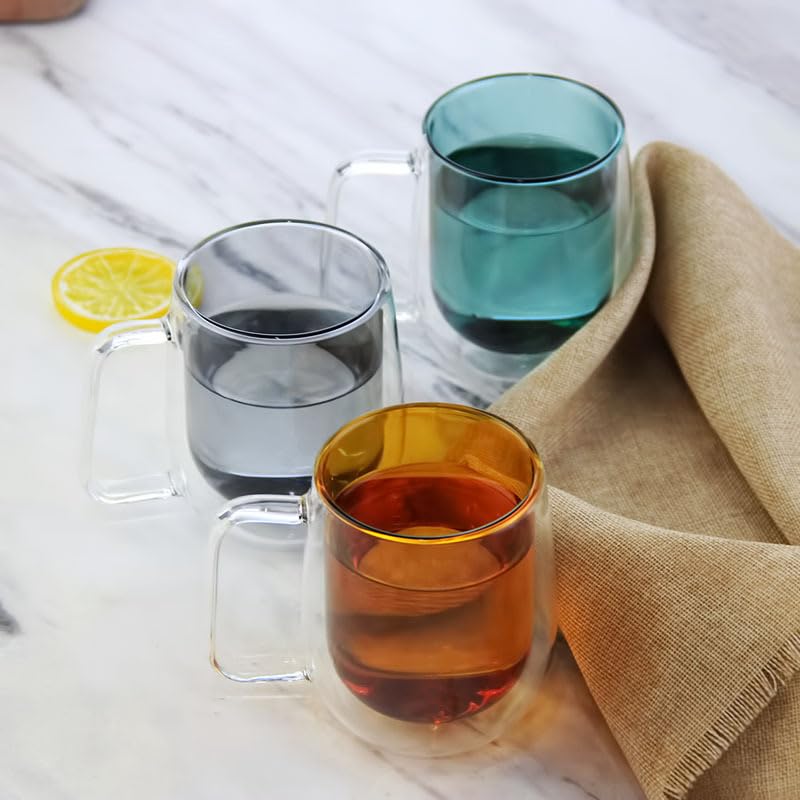 Free Soul Tazza Termica In Vetro A Doppia Parete 350 Ml, Isolata, Con Coperchio, Lavabile In Lavastoviglie, Rosa - 3