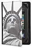 Certified "Made for Kindle" accessory (Kindle Fire) Stylish cover features an exclusive image from the New York Times photo archives. Sturdy construction is lightweight but provides protection for your device. Soft, microfiber interior with full pock...