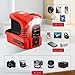 Behogan 220W Akku Wechselrichter für Einhell 18V Akku DC 18V auf AC 220V tragbares Netzteil Spannungswandler Adapter mit USB Type-C Anschluss DC12V und LED Lampe