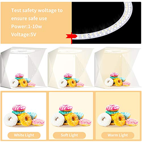 Mini tragbares fotostudio fotobox Lichtzelt Faltbare Lichtzelt lichtbox fotostudio mit Mini-Stativ und 6-Farben… – Bild 6