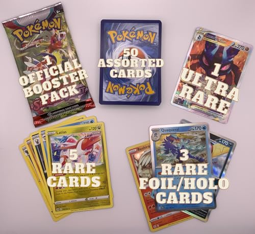 Stake Packs Rarest Card Ultra Rare Bundle – 50 Cards, 5 Rare Cards, 3 Foil Cards, 1 Ultra Rare ...