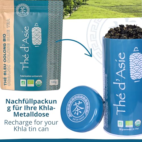 Khla - Oolong Tee Bio 100 g - Blauer Tee - Natürliches Loser Tea - Biologischer Asiatischer Tea - Lose und Geschnitten - Kräutertee & Aufguss - Aus China