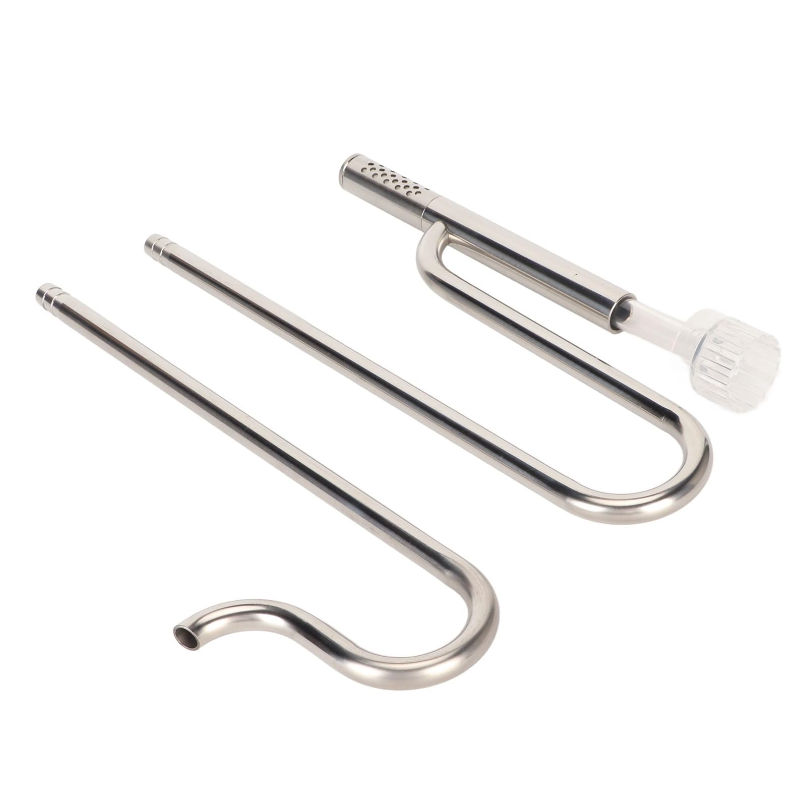 Set Pipe Per Giglio In Vetro Per Acquario FZONE - Afflusso E Deflusso Con Spazzola, Per Filtri 16/22mm - Foto 3