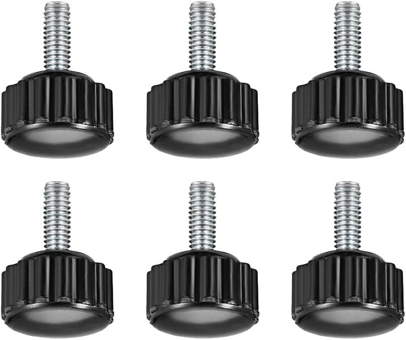 MACHSWON Knurled Clamping Knobs Saw Drill Press Lathe and Routing Jigs Packaging Machinery Printing Equipment Hand Clamping Handle Bolt Hand Knob Screw Replacement Parts M4 x 10mm 6pcs