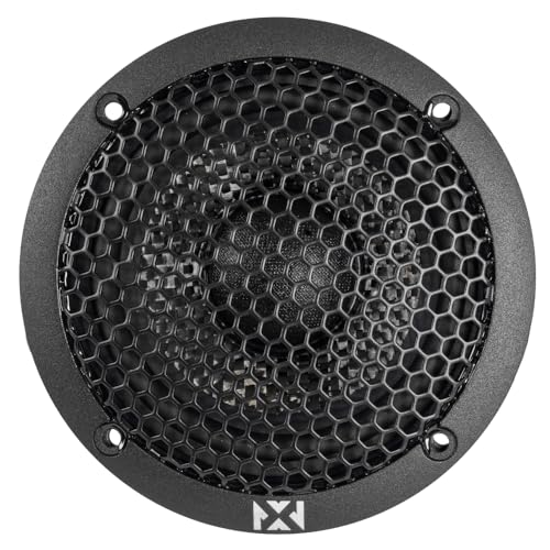NVX XQS3v2 3.5\" XQ-Series v2 Midrange Car Speakers, 200W Peak / 100W RMS Pair, Carbon Fiber Cones, Neodymium Motor, Speaker Grilles Included