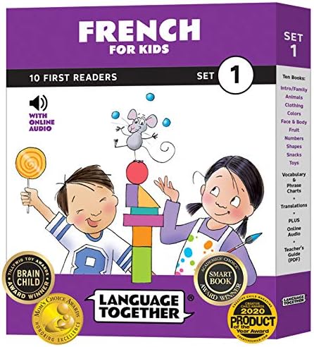French for Kids 1: Beginner Learning Set of 10 First Reader Books with Online Audio: Learn French for Kids Ages 3-8 by Language Together