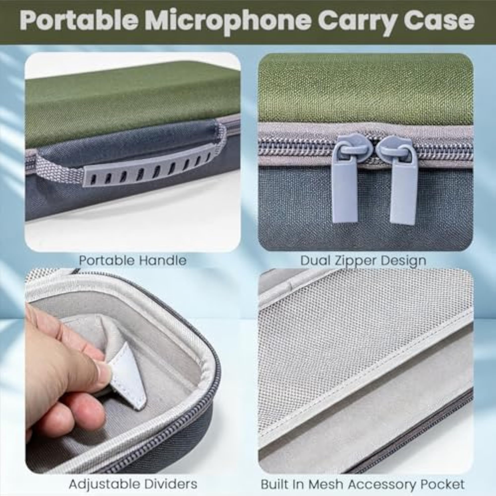 Mic Case for 2 Wireless Microphones